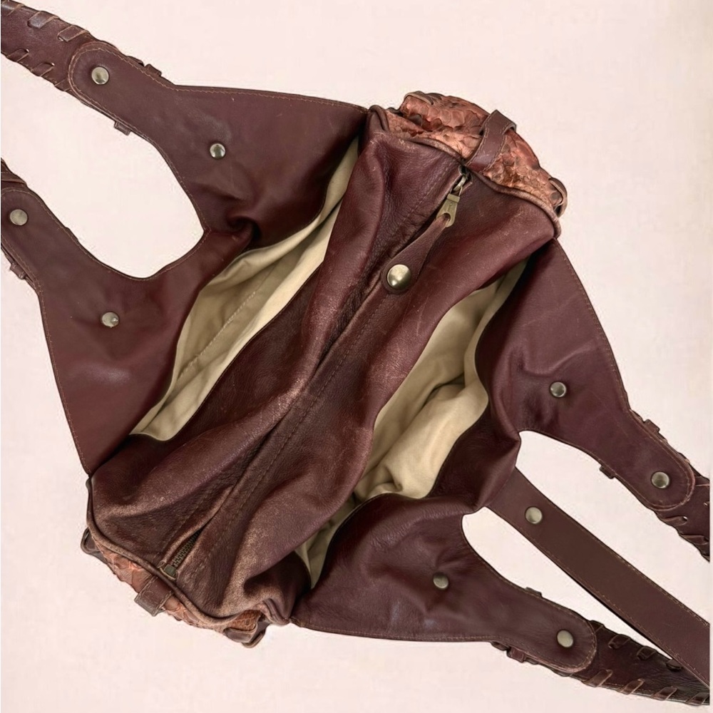 Chlo Silverado Brown Python Vintage Shoulder Bag - image 6